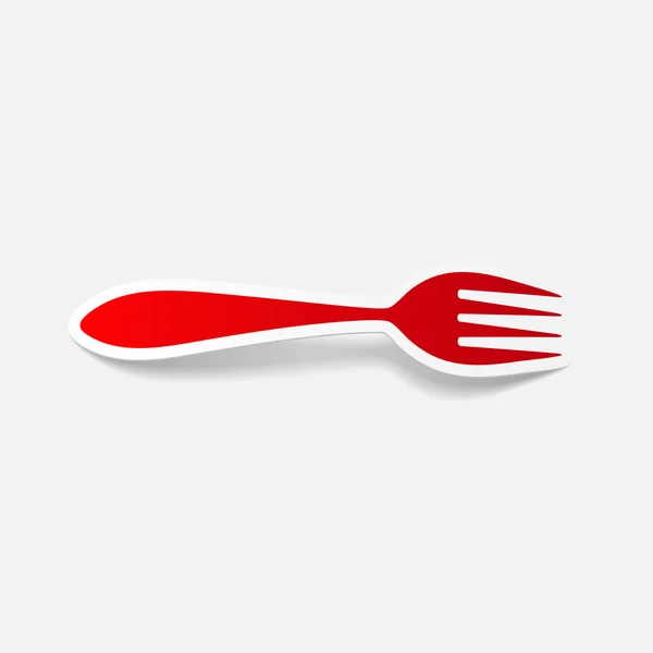 Realistic design element: fork — Stock Vector