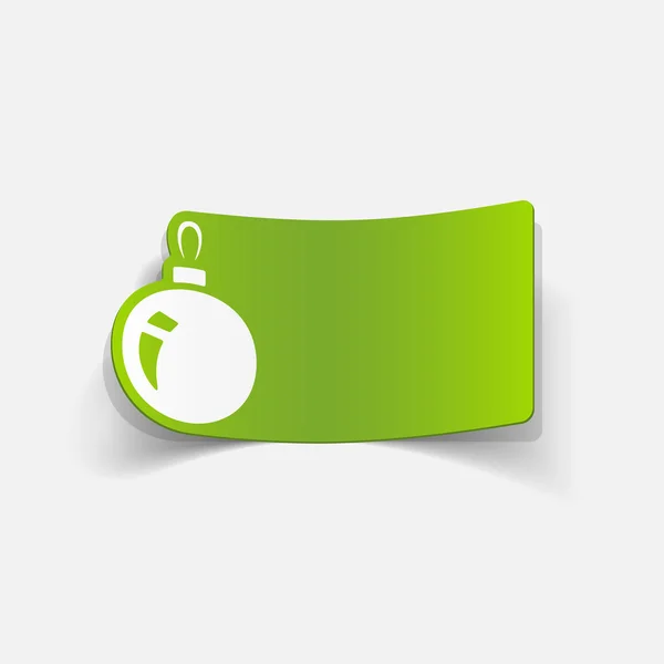 Icono de bola de Navidad — Vector de stock