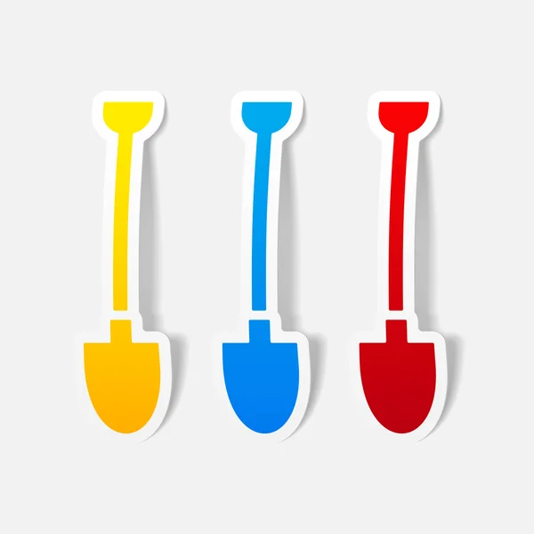 Realistic design element: shovel — Stock Vector