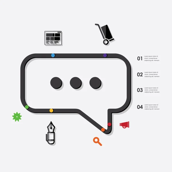 Infografica icona aziendale — Vettoriale Stock