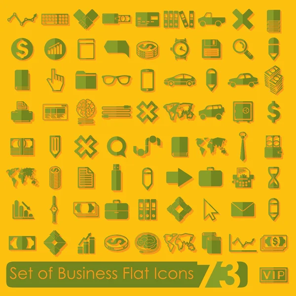 Set of business icons — Stock Vector