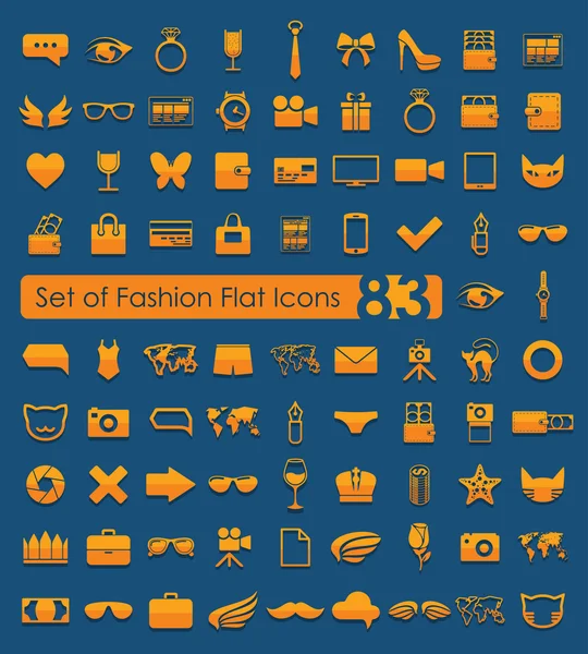 Set van mode-iconen — Stockvector
