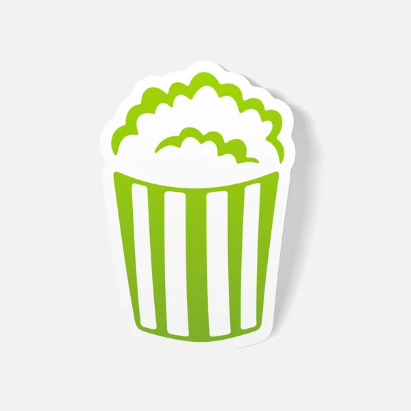 Realistic design element: popcorn — Stock Vector