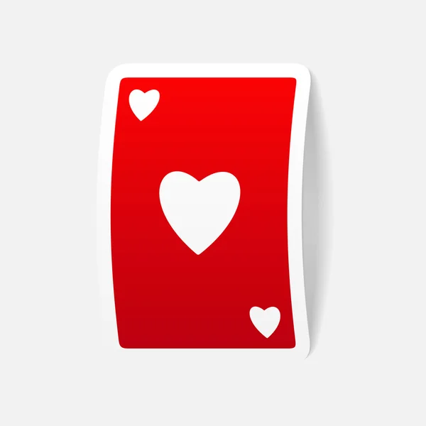 Hrací karta ikona — Stockový vektor