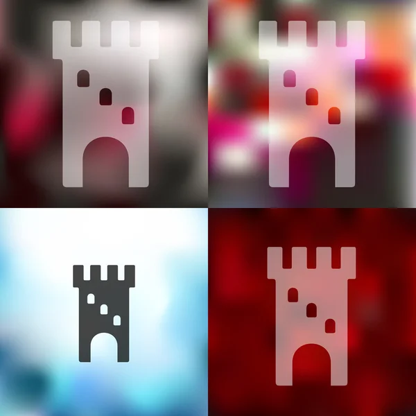 Ikone der Festung — Stockvektor