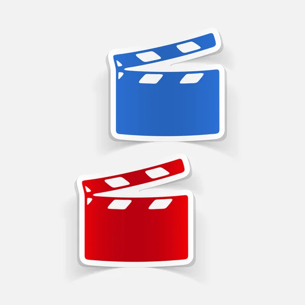 Clapper icono de cine — Archivo Imágenes Vectoriales