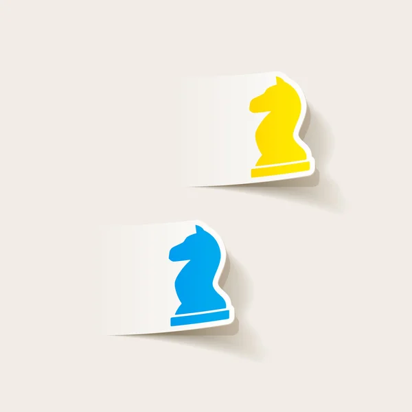 Élément de design réaliste : échecs — Image vectorielle