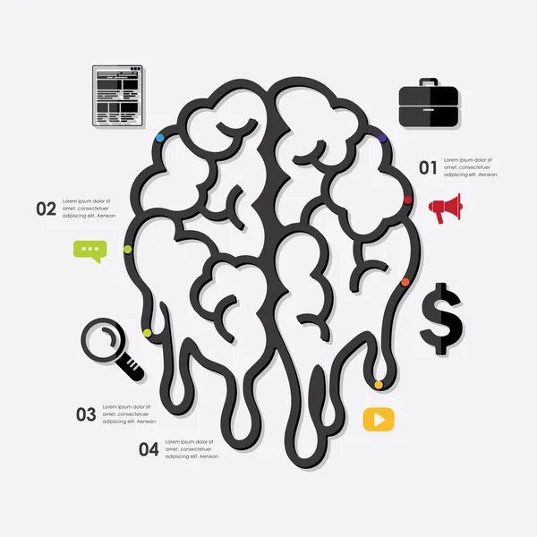 Icono de marketing infográfico — Archivo Imágenes Vectoriales