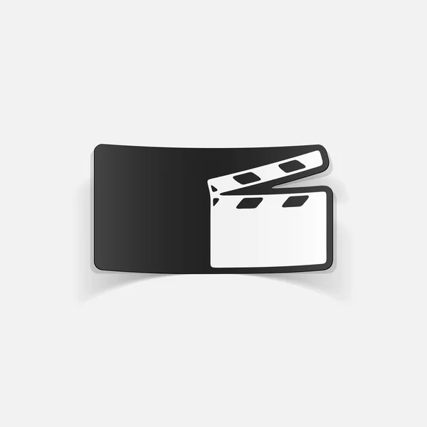 Clapper cinema icon — Stock Vector