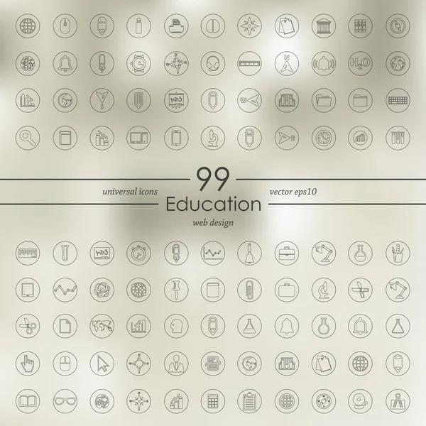 Conjunto de ícones Educação —  Vetores de Stock