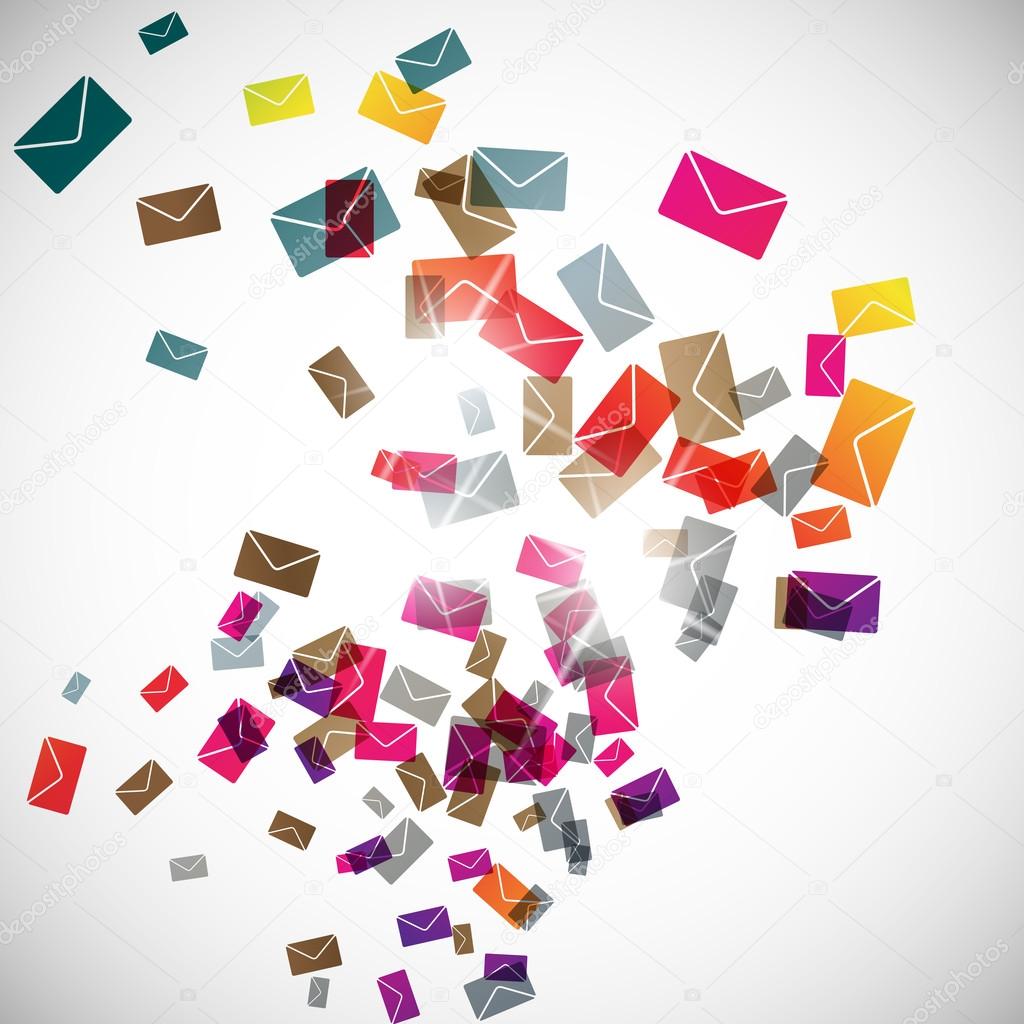 Abstract background: envelope