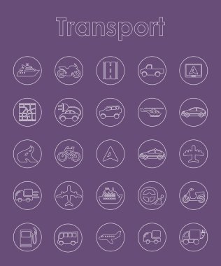 Taşıma basit simgeler kümesi