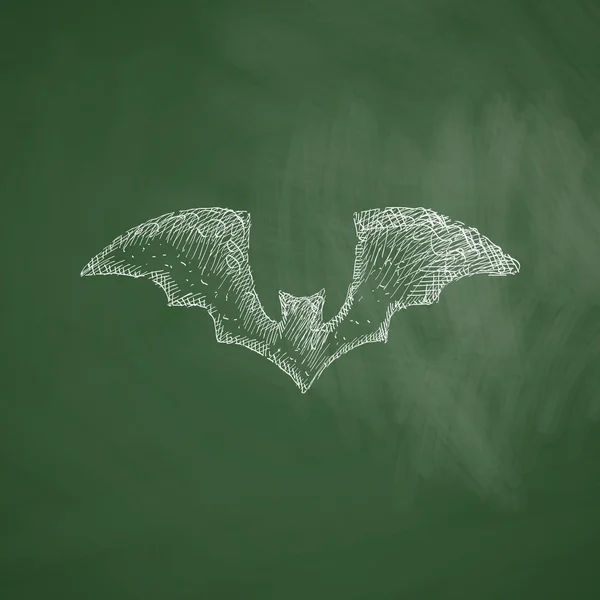 Ícone de morcego. Ilustração vetorial — Vetor de Stock