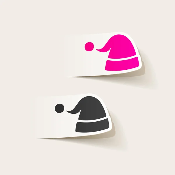 Santa hat icon — Stock Vector