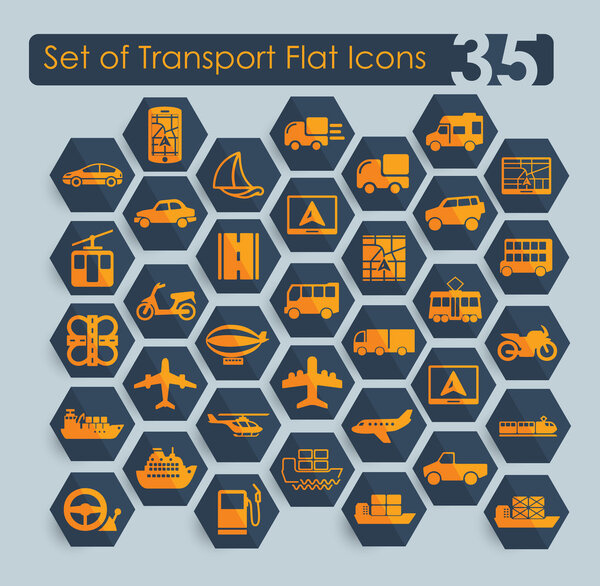 Набор иконок транспорта