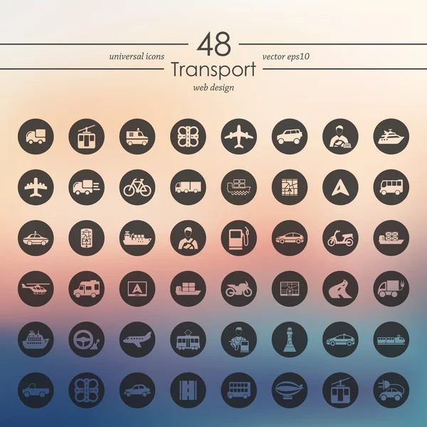 Set of transport icons — Stock Vector