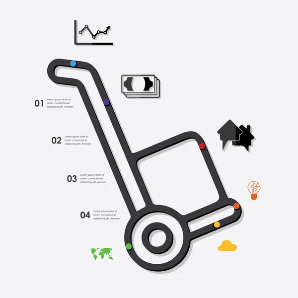 Icônes d'infographie d'entreprise — Image vectorielle