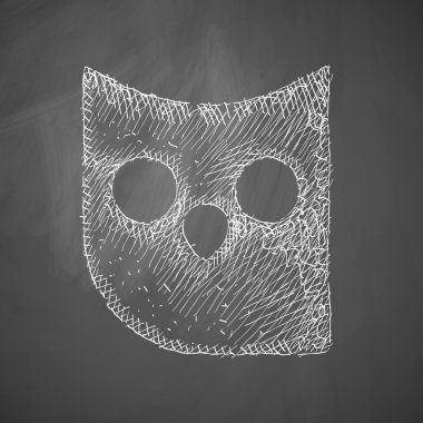 Baykuş simgesi. vektör illüstrasyonu