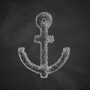 Anchor icon. Vector illustration clipart