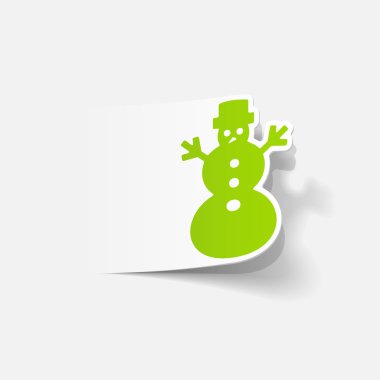 Yılbaşı kardan adam simgesi