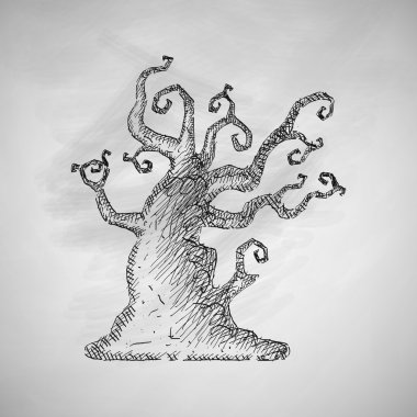 Ağaç simgesi. vektör illüstrasyonu