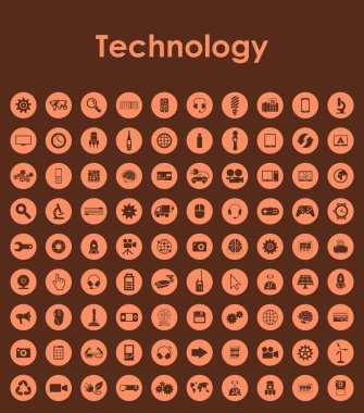 Teknolojisi basit simgeler kümesi