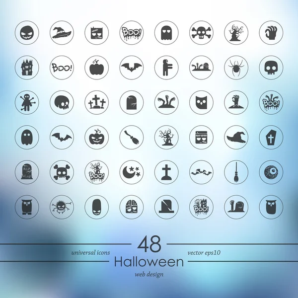 Set di icone di Halloween — Vettoriale Stock