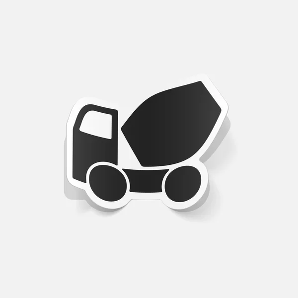 Cement Mixer pictogram — Stockvector