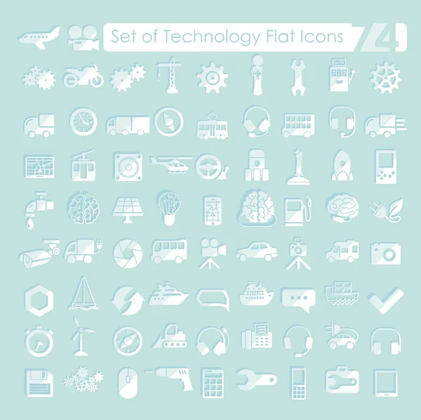 Conjunto de iconos de tecnología — Archivo Imágenes Vectoriales