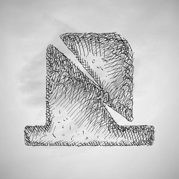 Icono de lápida. Ilustración vectorial — Vector de stock