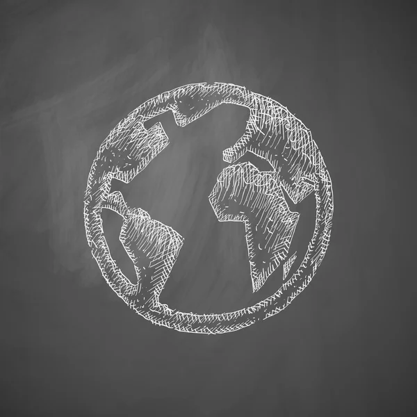 Icona del globo. illustrazione vettoriale — Vettoriale Stock
