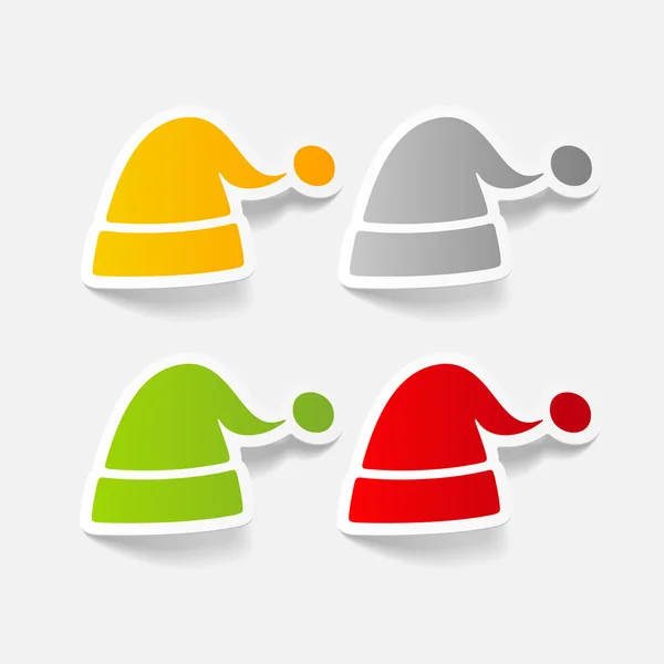 Santa hat icon — Stock Vector