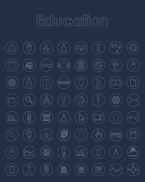 Bildung einfache Symbole — Stockvektor