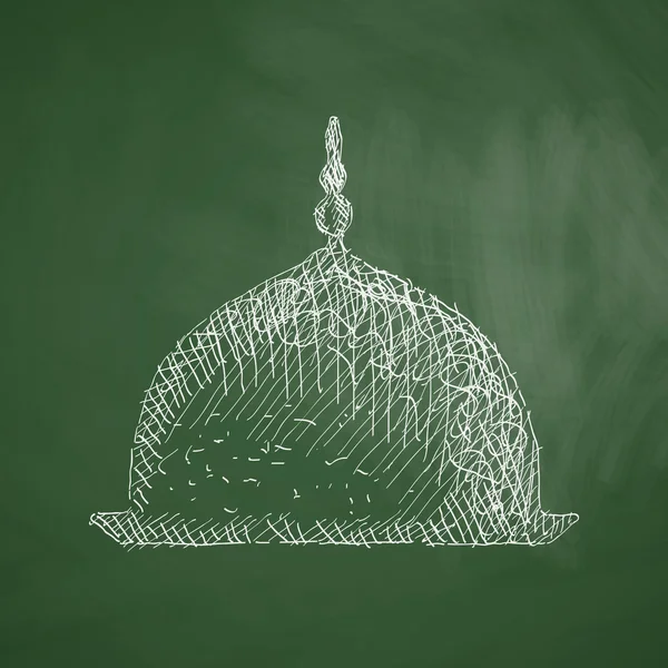 Icono de mezquita. Ilustración vectorial — Vector de stock