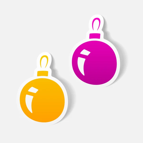 Christmas ball ikonen — Stock vektor