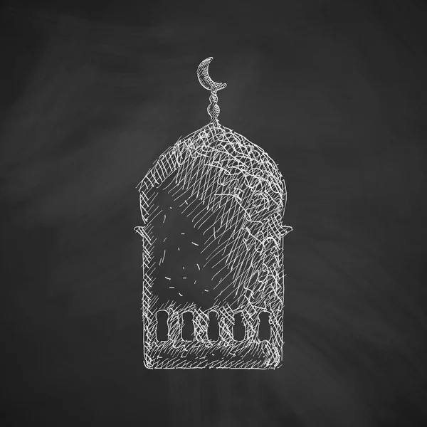 Moschee-Ikone. Vektorillustration — Stockvektor