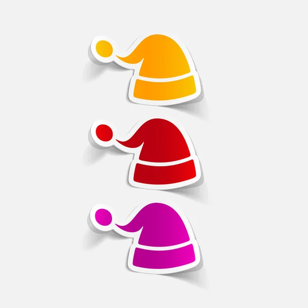 Santa hat icon — Stock Vector