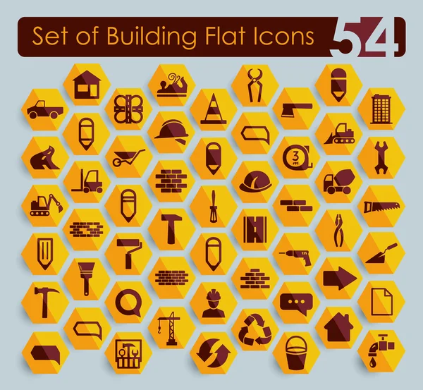 Set of building icons — Stock Vector