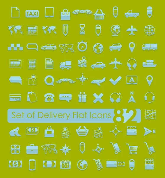 Set of delivery icons — Stock Vector