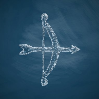 Okçuluk simgesi. vektör illüstrasyonu