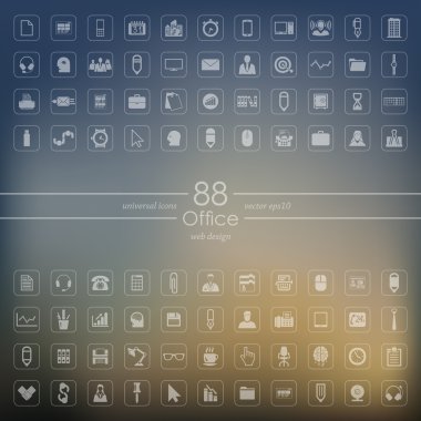 ofis simgeleri dizisi