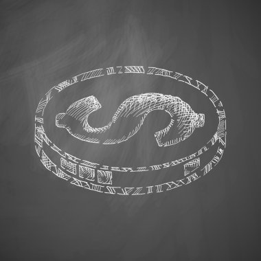 Para ikonu. vektör illüstrasyonu