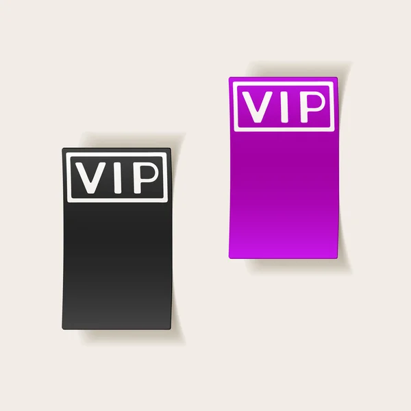 Elemento de diseño realista: vip — Vector de stock