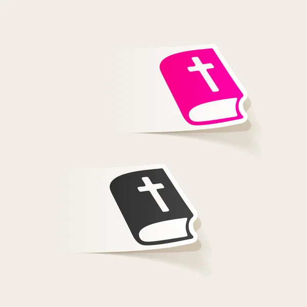 Elemento de diseño realista: biblia — Vector de stock