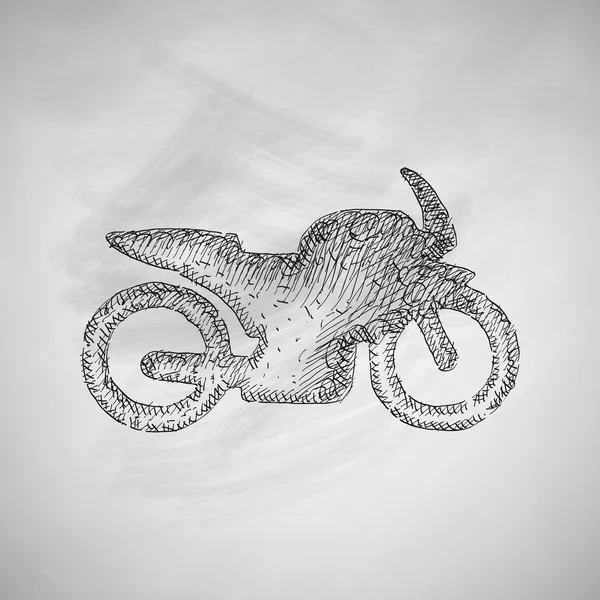 Motorkerékpár ikon. vektor illusztráció — Stock Vector