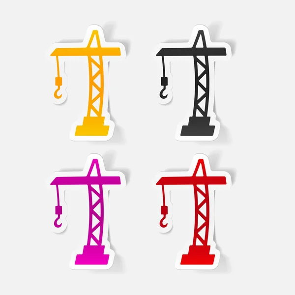 Hoisting crane icon — Stock Vector