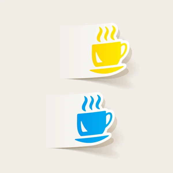 Elemento de diseño realista: café — Vector de stock