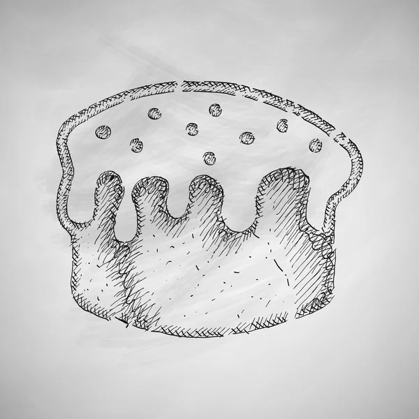ไอคอนเค้กอีสเตอร์ — ภาพเวกเตอร์สต็อก