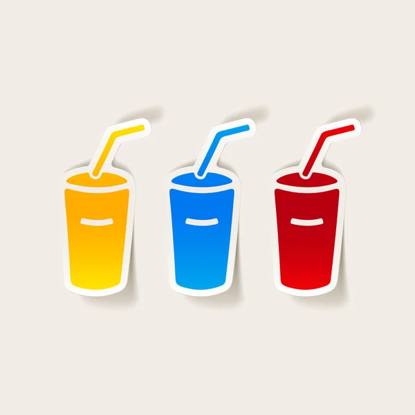 Elemento di design realistico: soda — Vettoriale Stock