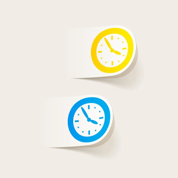 Realistic design element: clock — Stock Vector